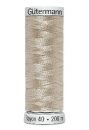 Rayon 40 200 m dunkles beige